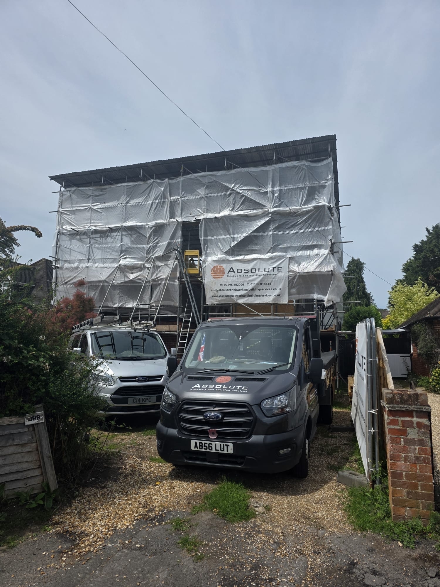 House renovation in process